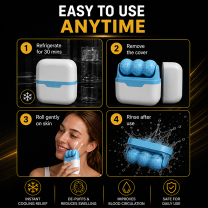 2-In-1 Facial Ice Roller & Cold Massager
