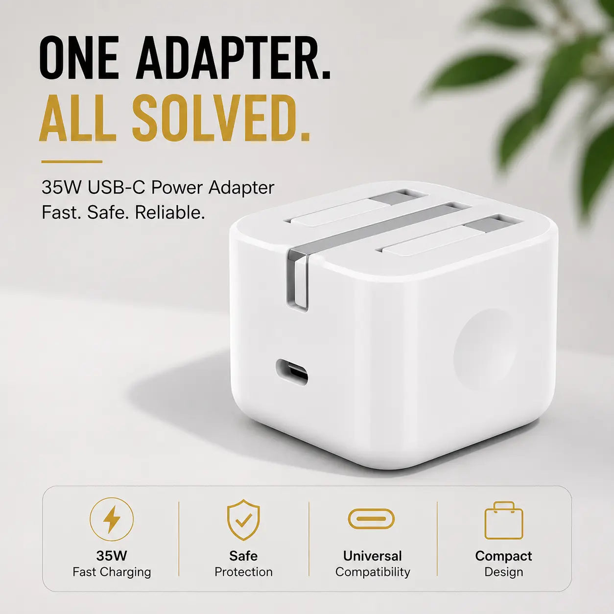 35W USB-C Fast Charging Power Adapter