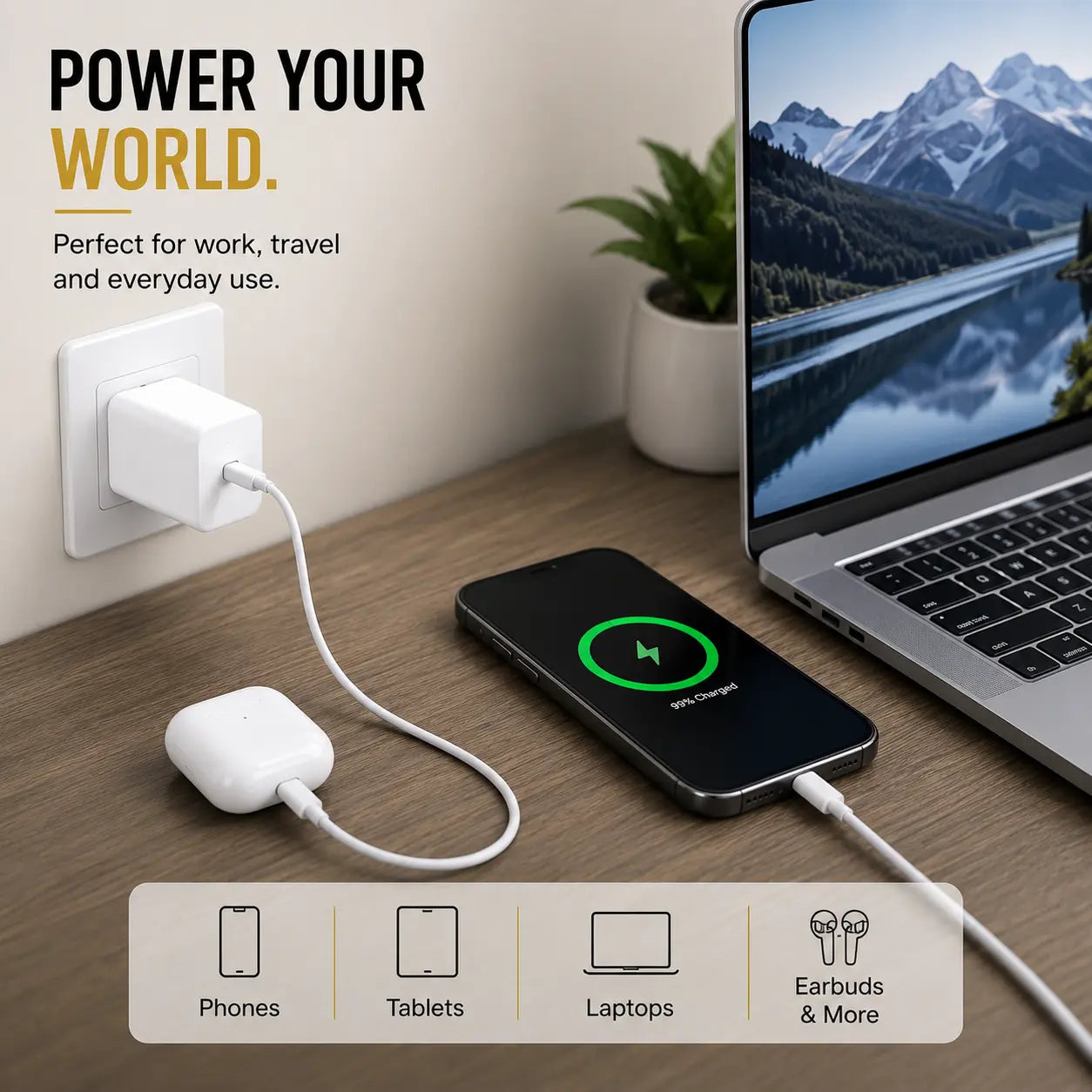 35W USB-C Fast Charging Power Adapter
