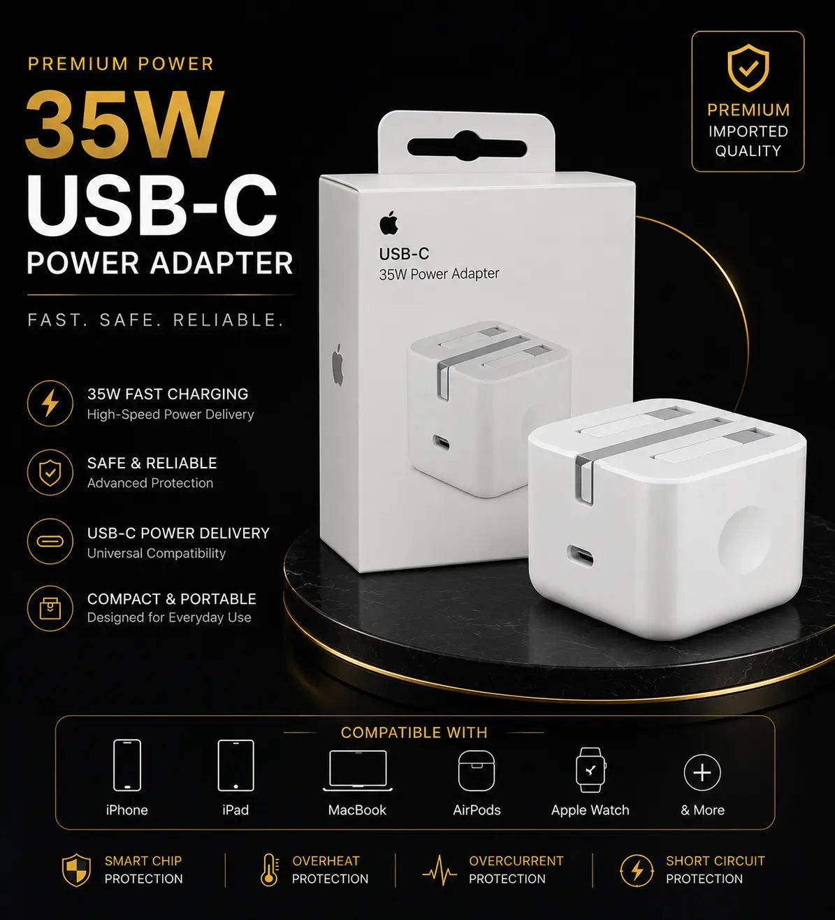 35W USB-C Fast Charging Power Adapter
